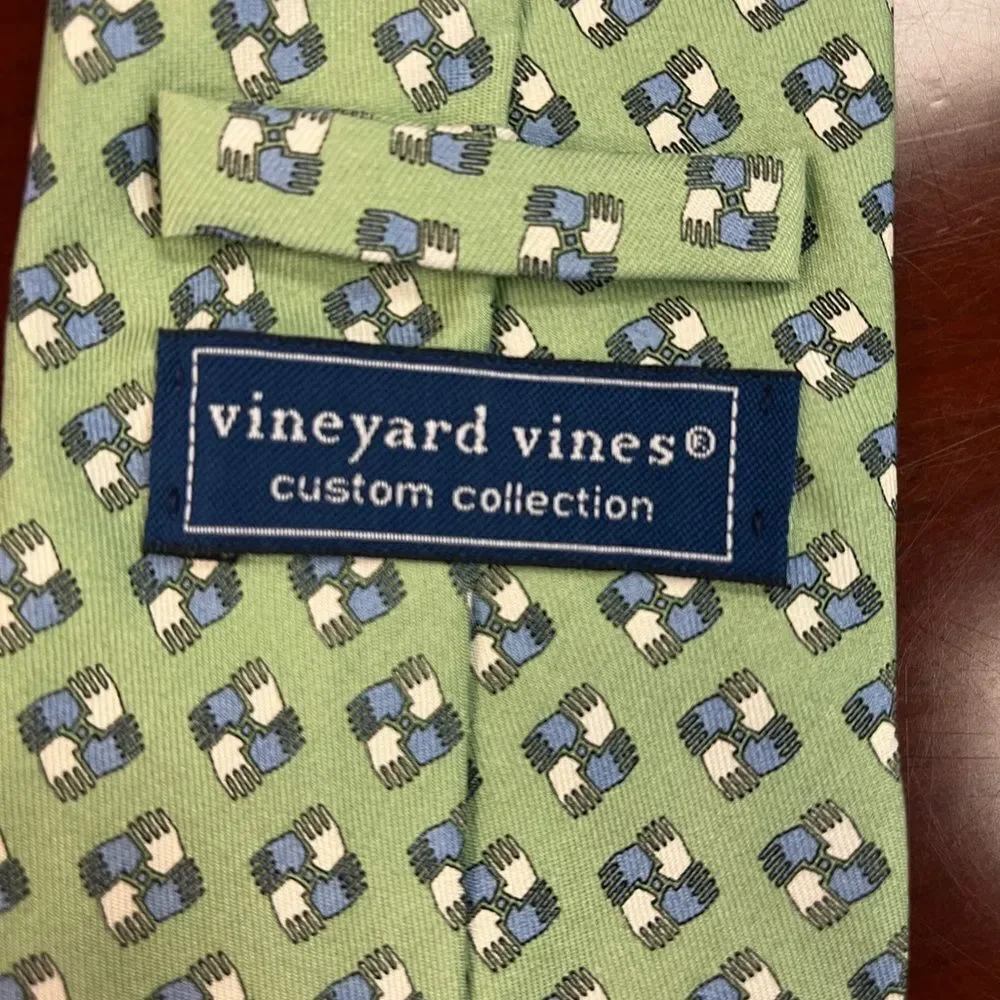 Vineyard Vines Custom Collection Oppenheimer Funds Silk Neck Tie EUC
